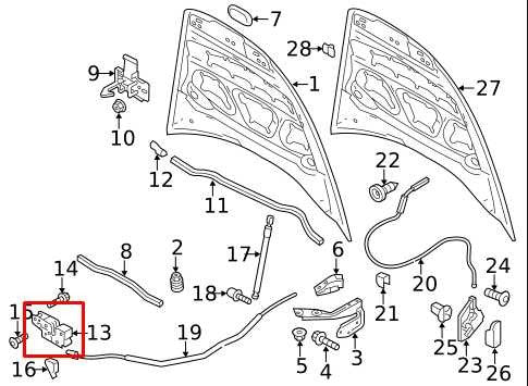 20112018 Porsche Cayenne Platinum Front Hood Lock Latch Actuator 95851150902 - Alshned Auto Parts