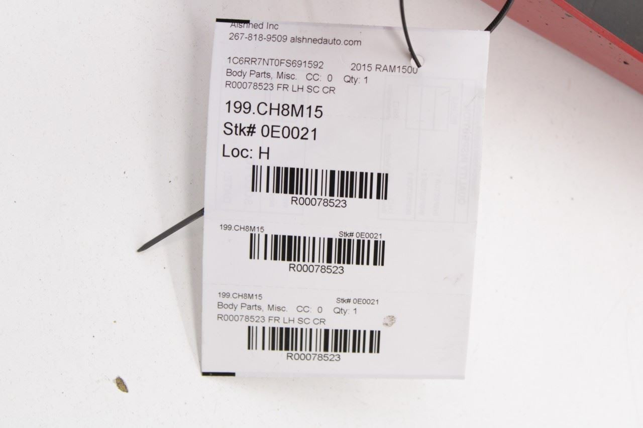 11-18 RAM 1500 Laramie Front Left Fender Wheel Opening Molding 1TD27TRMAD *ReaD* - Alshned Auto Parts