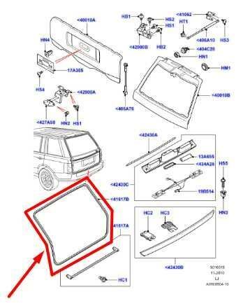 2003-2012 Land Rover Range Rover Rear Trunk Tailgate Weatherstrip BHK760031 OEM - Alshned Auto Parts