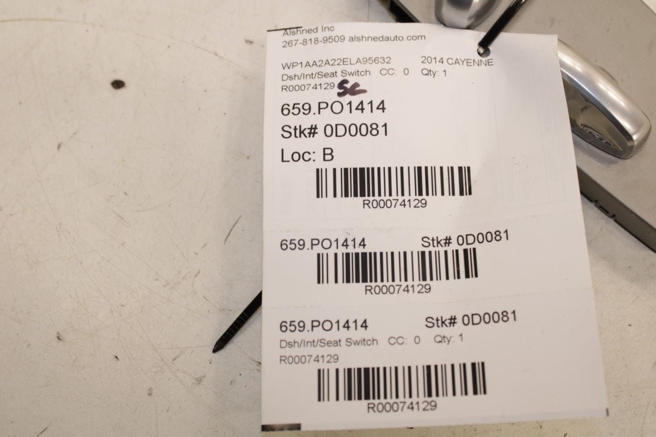 11-18 Porsche Cayenne Platinum FR Right Side Power Seat Adjust Switch 7PP959747M - Alshned Auto Parts