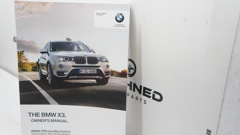 2016 BMW X3 Owner's Manual Book Set with Case - Alshned Auto Parts