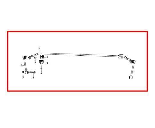 2020-24 Jeep Gladiator Rear Stabilizer Anti-Roll Sway Bar w/ Link 68341430AC OEM - Alshned Auto Parts