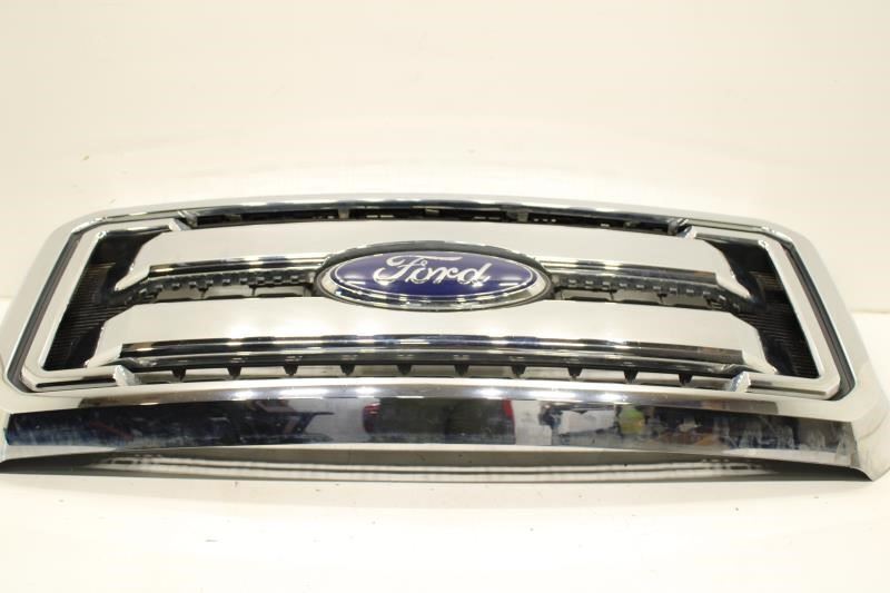 2011-2016 Ford F250 SD Front Radiator Grille Chrome w/ Emblem BC34-8A164-ABW OEM - Alshned Auto Parts