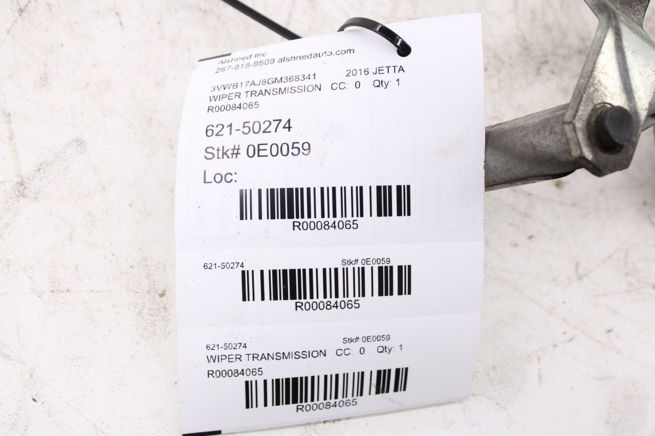 11-18 Volkswagen Jetta Sport FR Windshield Wiper Transmission Linkage w/ Motor10