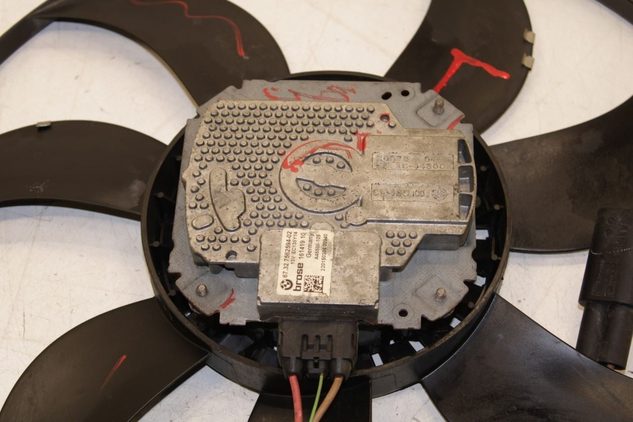 1317 BMW X3 xDrive28i 2.0L AWD Radiator Cooling Fan Motor w/ Blade 67327562594 - Alshned Auto Parts