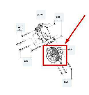 2011-2016 Ford F250 SD 6.7L Diesel Power Steering Pump BC34-3A696-DD OEM - Alshned Auto Parts