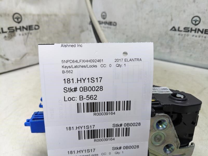 2017-2020 Hyundai Elantra Front Left Door Lock Latch Actuator 81310-F2030 OEM - Alshned Auto Parts