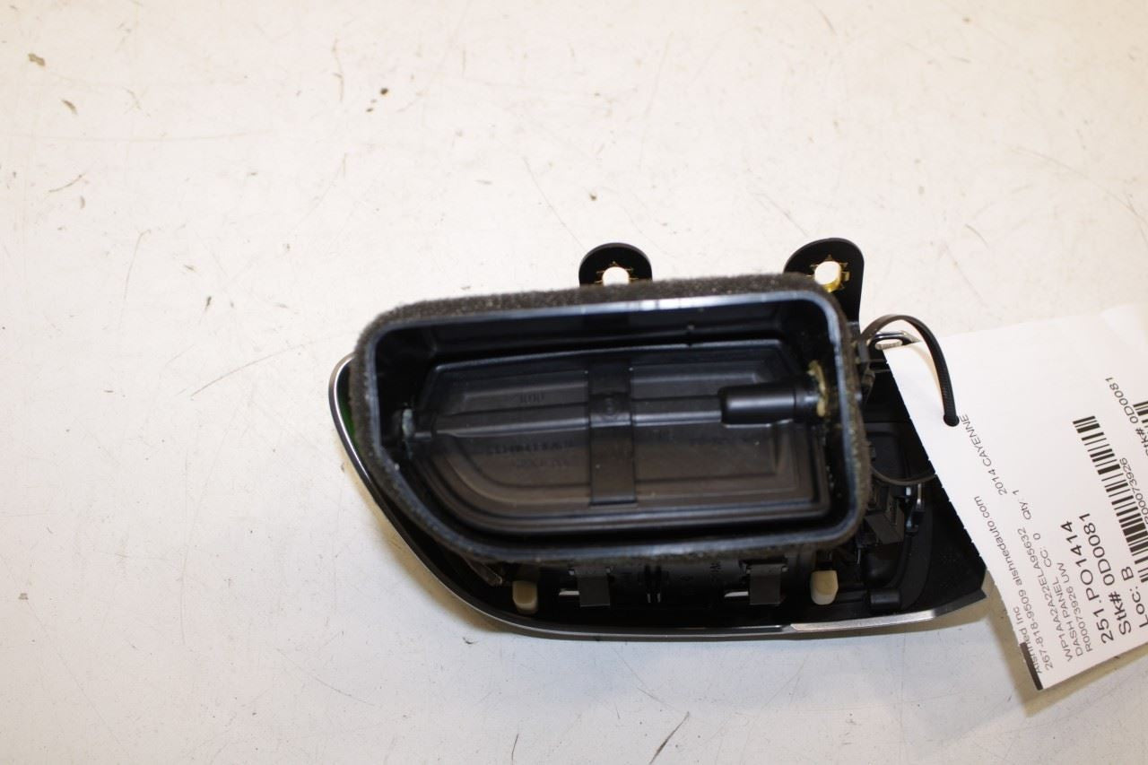 11-18 Porsche Cayenne Platinum Front Left Driver Side Dash Outer Air Vent Grille6