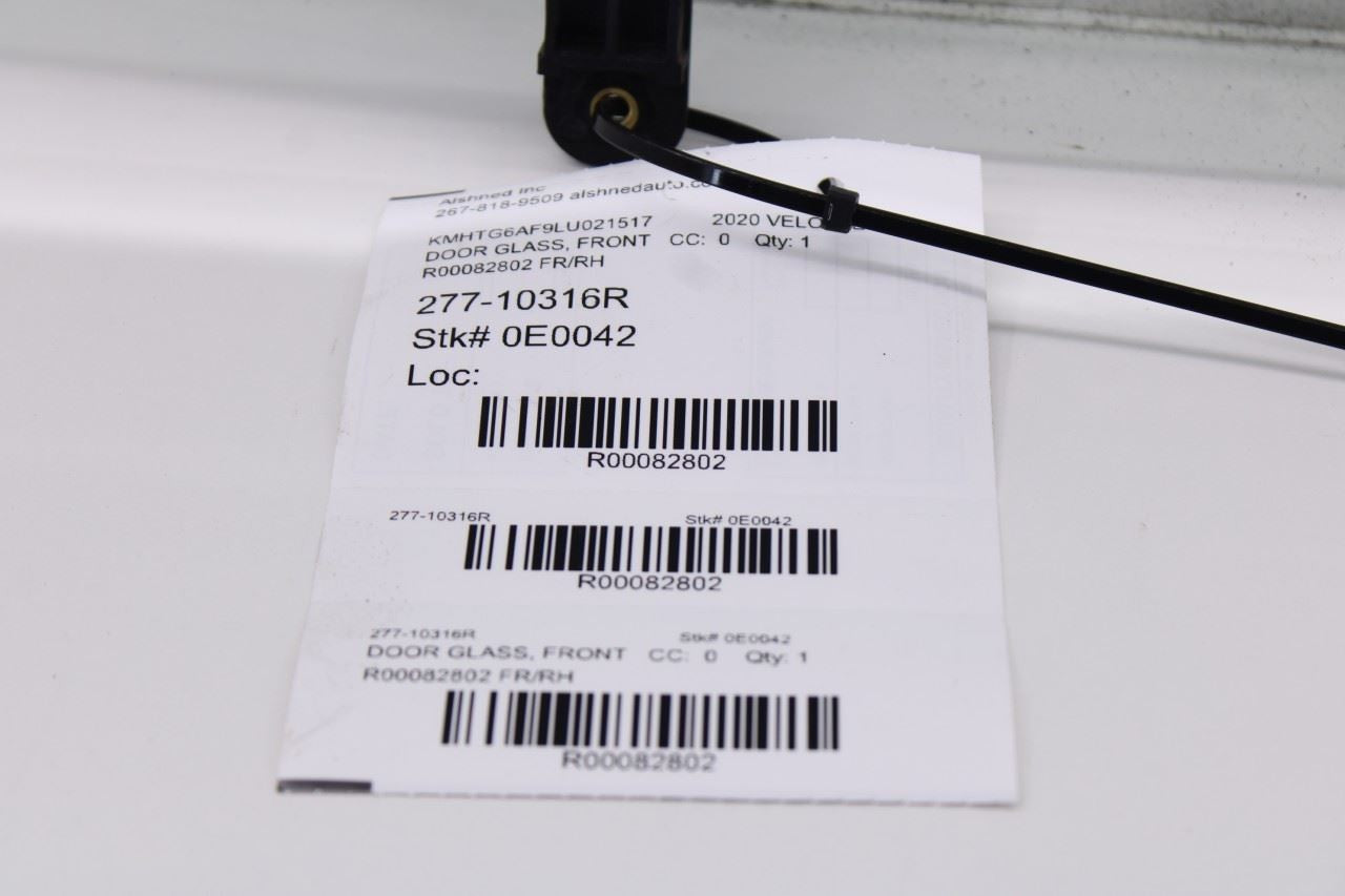 2019-2021 Hyundai Veloster Front Right Door Window Movable Glass 82420-J3000 OEM9