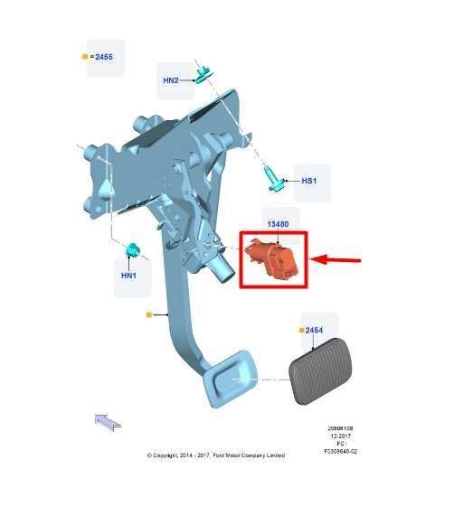 2009-2022 Ford F150 Brake Pedal Stop Light Switch GL3T-9G854-BA OEM - Alshned Auto Parts