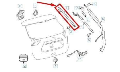 14-20 Nissan Rogue Liftgate Left & Right Lift Cylinder Strut 90451-4BA2B OEM - Alshned Auto Parts