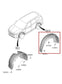 19-20 Hyundai Santa Fe SEL Rear Left Driver Side Wheelhouse Liner Splash Shield - Alshned Auto Parts