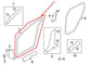 2014-2020 Nissan Rogue SV Front Left Door Weatherstrip On Body 76922-7FL0A OEM - Alshned Auto Parts