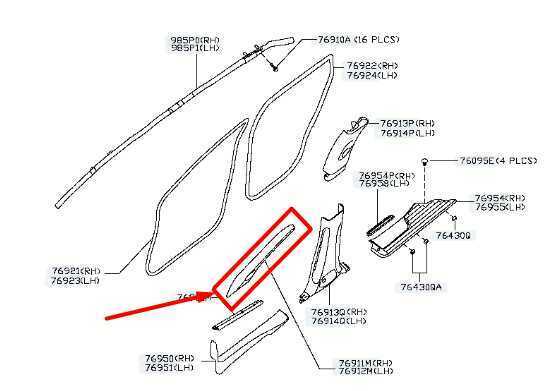 14-20 Infiniti QX60 FR LH Windshield A-Pillar Trim w Tweeter Speaker 76912-3JA0A - Alshned Auto Parts