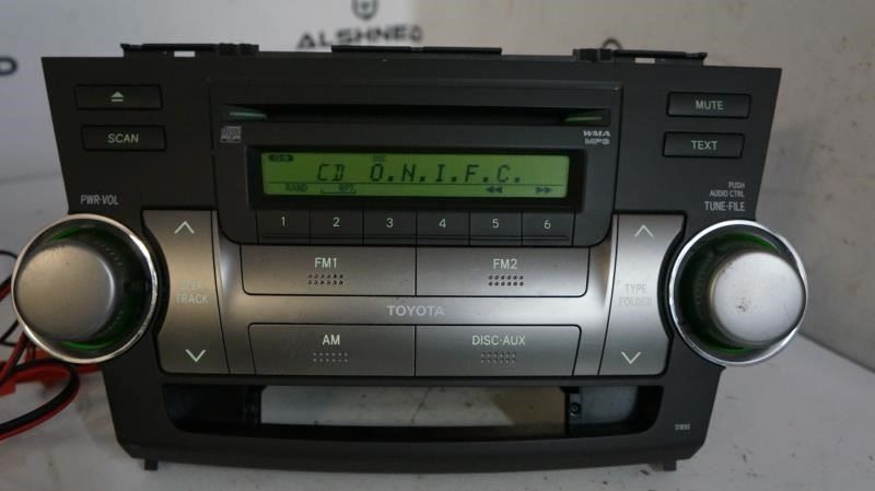 2008-2011 Toyota Highlander AM FM CD MP3 Radio Receiver 86120-48E40-E0 OEM - Alshned Auto Parts