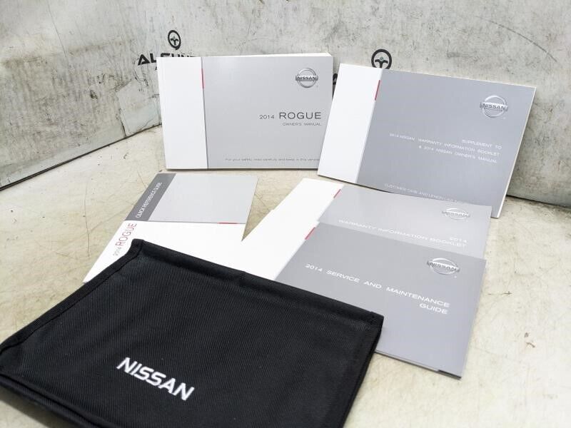 2014 Nissan Rogue Owners Manual Set with Case OM14E-0T32U2 OEM - Alshned Auto Parts