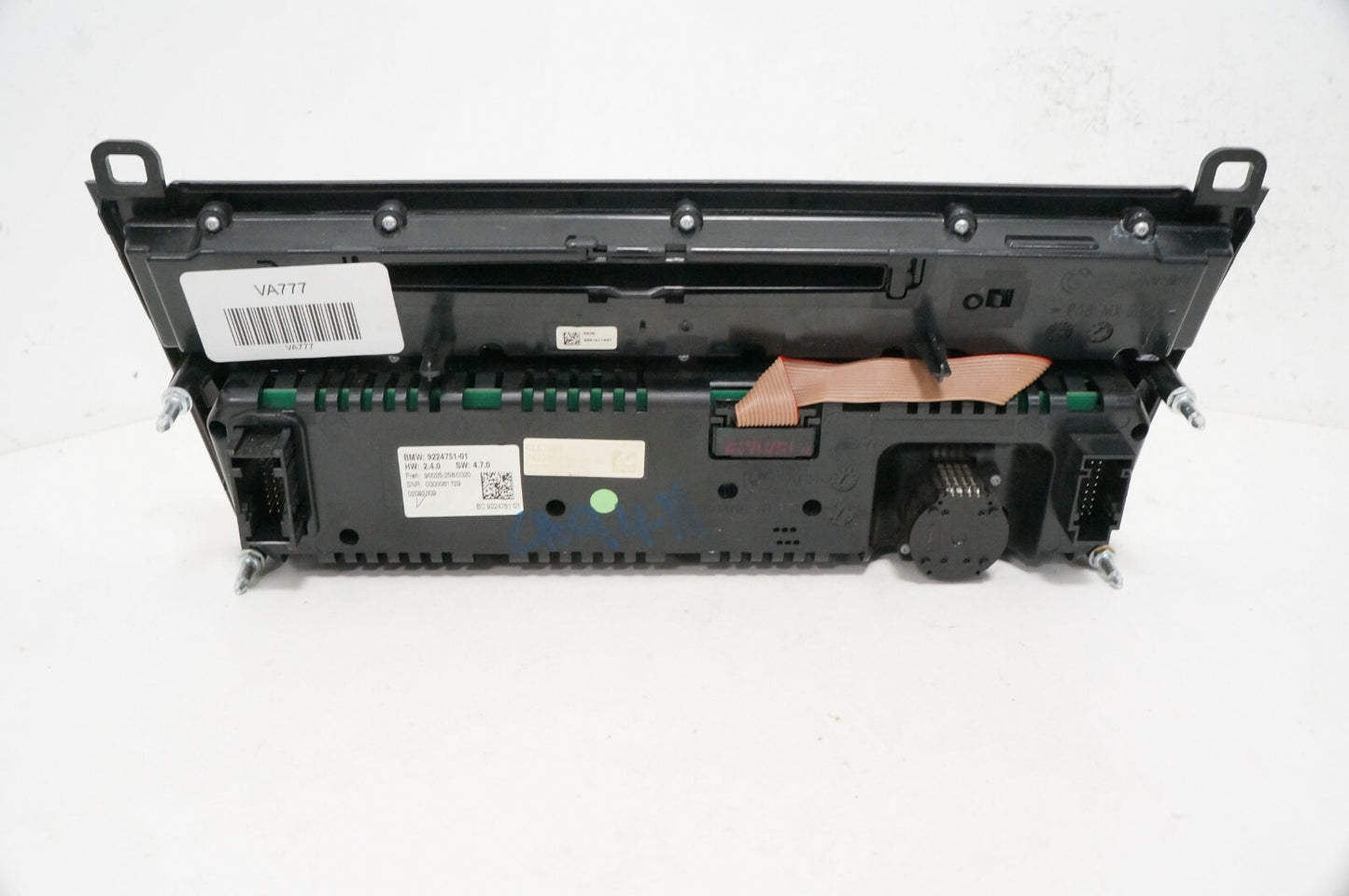 09 10 11 12 BMW 750I F01 Dash FM Radio Faceplate Climate Control 9224751-02 OEM - Alshned Auto Parts