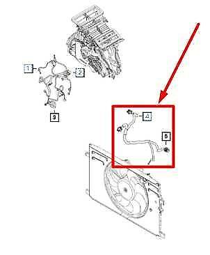 15-21 Jeep Renegade 2.4L Radiator Cooling Fan Motor Wire Harness 68255650AA OEM - Alshned Auto Parts