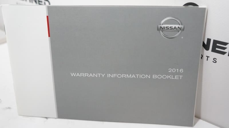 2016 Nissan Maxima Owner's Manual Book Set with Case - Alshned Auto Parts