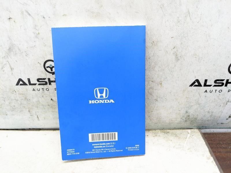 2017 Honda HR-V Owners Guide Set with Case 00X31-T7A-G100 OEM - Alshned Auto Parts