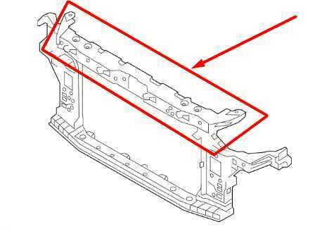 2015-2017 Hyundai Sonata Radiator Core Support Upper Tie Bar 64101-C2000 OEM - Alshned Auto Parts