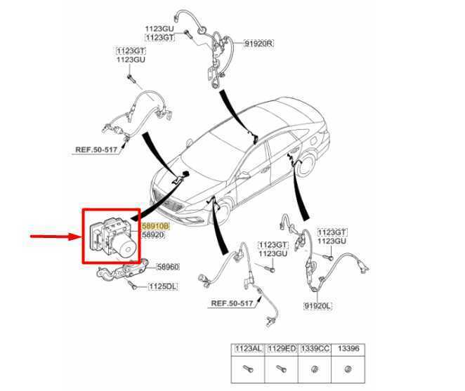 2015-17 Hyundai Sonata ABS Anti Lock Brake Pump Control Module 61589-45100 OEM - Alshned Auto Parts