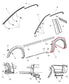 2011-18 RAM 1500 Laramie Rear Left Side Fender Wheel Opening Molding 1TD45TRMAB - Alshned Auto Parts