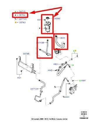 11-2016 Ford F250 SD 6.7L Power Steering Pump Reservoir w Hoses CC2Z-3E764-A OEM - Alshned Auto Parts