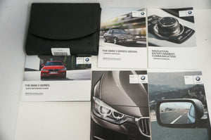 BMW 3 2014 Series Sedan Owners Manual GUIDE BOOK Set with Case navigation