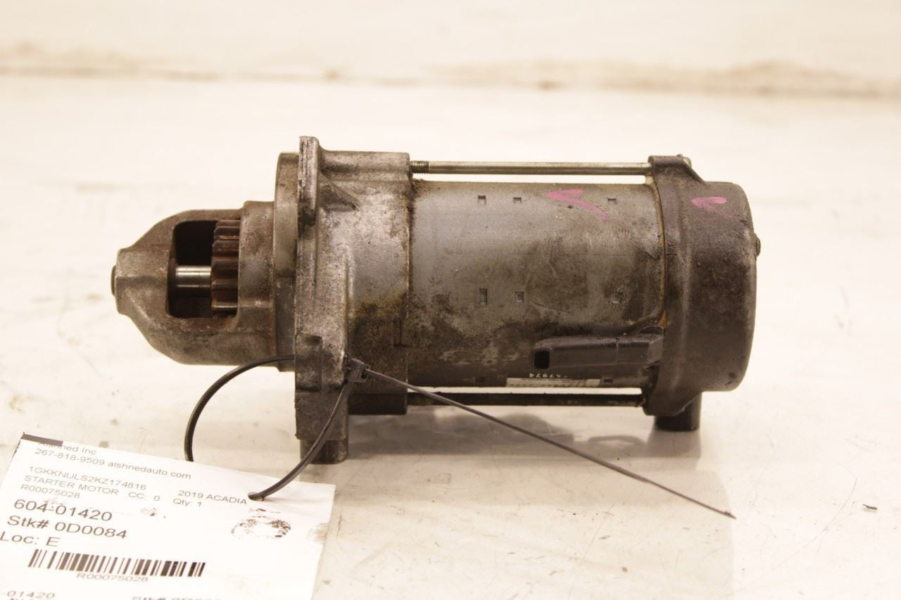 2017-2019 GMC Acadia SLT-1 3.6L Engine Starter Motor 12667974 OEM - Alshned Auto Parts