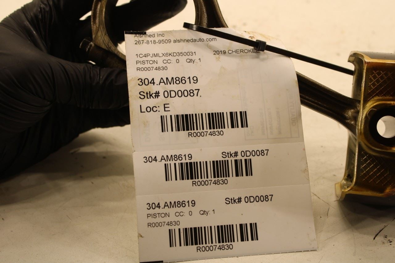 14-22 Jeep Cherokee Latitude 3.2L Engine Piston No 5 w Connecting Rod 68088071AF - Alshned Auto Parts