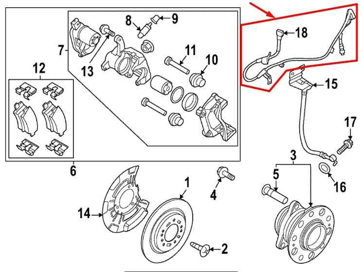 2023-25 Kia Sportage Hybrid EX AWD Rear ABS Wheel Speed Sensor Wire Harness Set - Alshned Auto Parts
