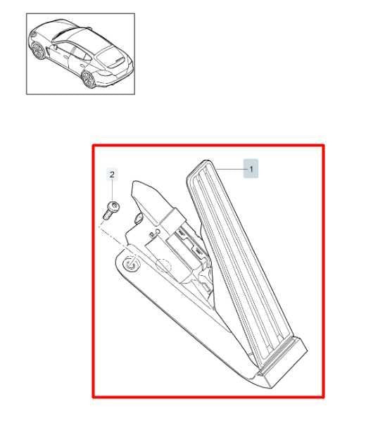 10-16 Porsche Panamera 4 Accelerator Throttle Gas Pedal Sensor 298-721-507-H OEM - Alshned Auto Parts