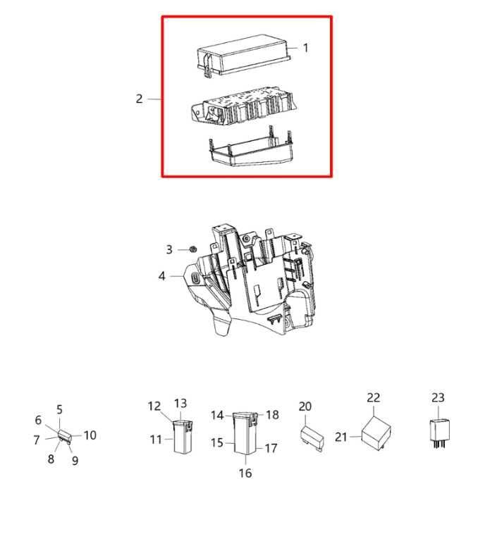2015 Dodge Durango SXT 3.6L Totally Integrated Power Distribution Fuse Relay Box1