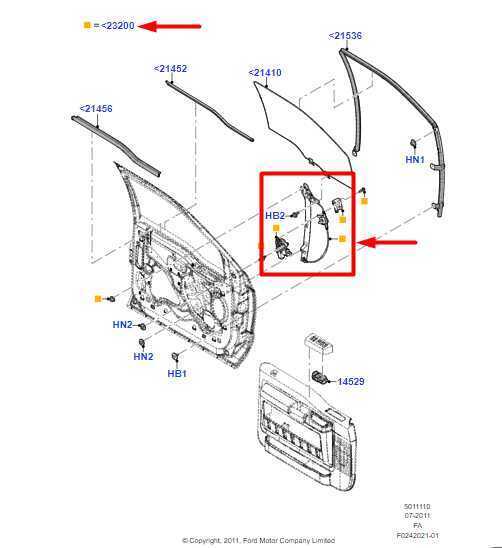 2013-16 Ford F250 SD FR Right Door Window Regulator w/ Motor CC3Z-2523200-E OEM - Alshned Auto Parts