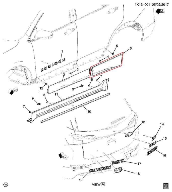 2018-2024 Chevrolet Equinox LT Rear Left Door Lower Garnish Molding 84853273 OEM1