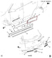 2018-2024 Chevrolet Equinox LT Rear Left Door Lower Garnish Molding 84853273 OEM1