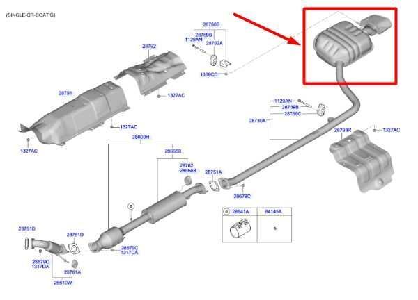 2015-2017 Hyundai Sonata 2.4L Rear Exhaust Muffler 28710-C1010 OEM - Alshned Auto Parts