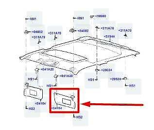 11-16 Ford F250 SD Left Side Sun Visor w Illuminated Mirror BC3Z-2504105-CB OEM - Alshned Auto Parts