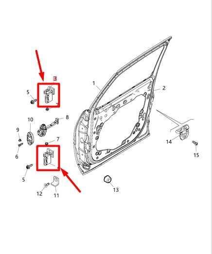 2015-2018 Jeep Renegade FR Left Side Door Hinge Upper & Lower 68200962AA OEM - Alshned Auto Parts