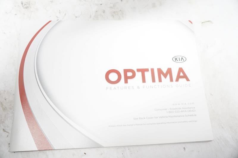 2014 Kia Optima Owner's Manual Book Set with Case - Alshned Auto Parts