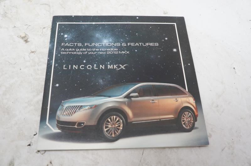 2012 Lincoln MKX Owner's Guide Book Set with Case - Alshned Auto Parts