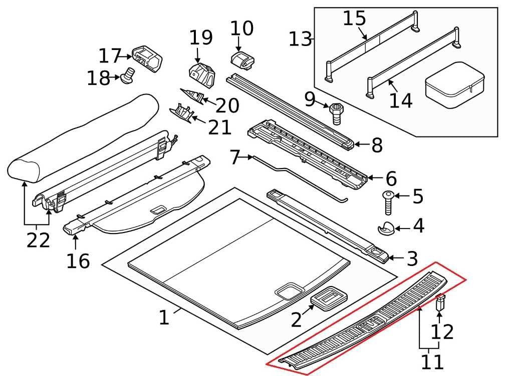11-18 Porsche Cayenne Platinum Rear Trunk Scuff Plate Sill Trim Cover 7P5863909 - Alshned Auto Parts