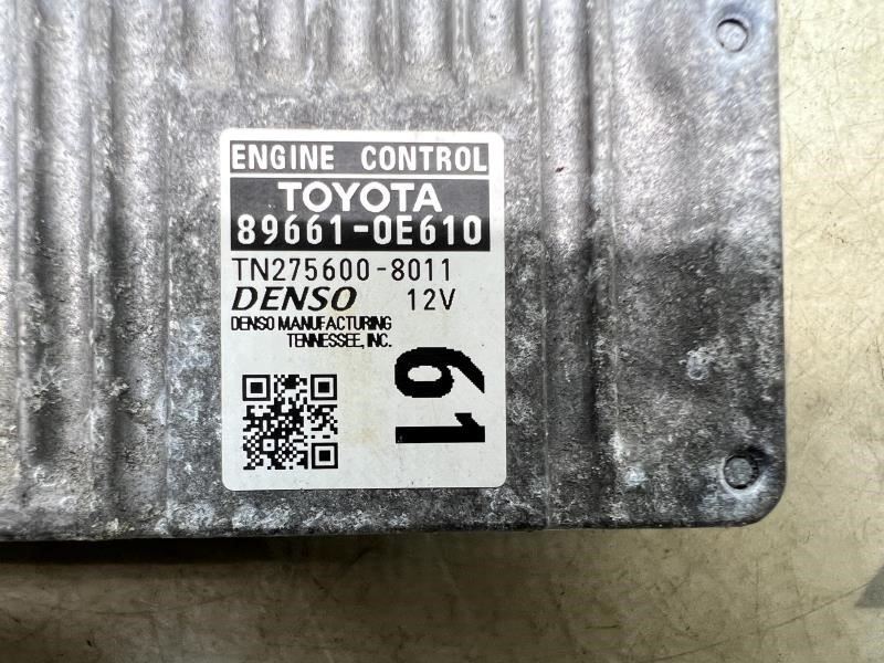 2016 Toyota Highlander 3.5L Engine Control Module ECU ECM 89661-0E610 OEM9
