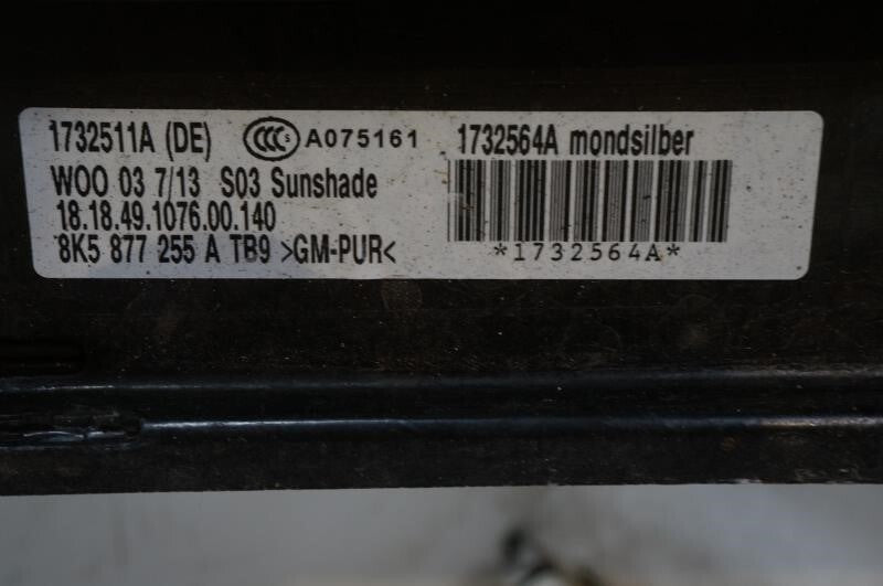 2013 Audi A4 Sunroof Panel Assembly 8K5877071A OEM - Alshned Auto Parts