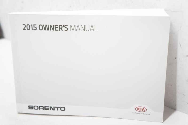 2015 Kia Sorento Owner's Manual Book Set with Case - Alshned Auto Parts