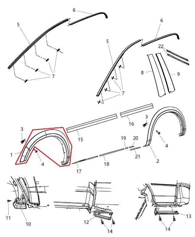 11-18 RAM 1500 Laramie Front Left Fender Wheel Opening Molding 1TD27TRMAD *ReaD* - Alshned Auto Parts