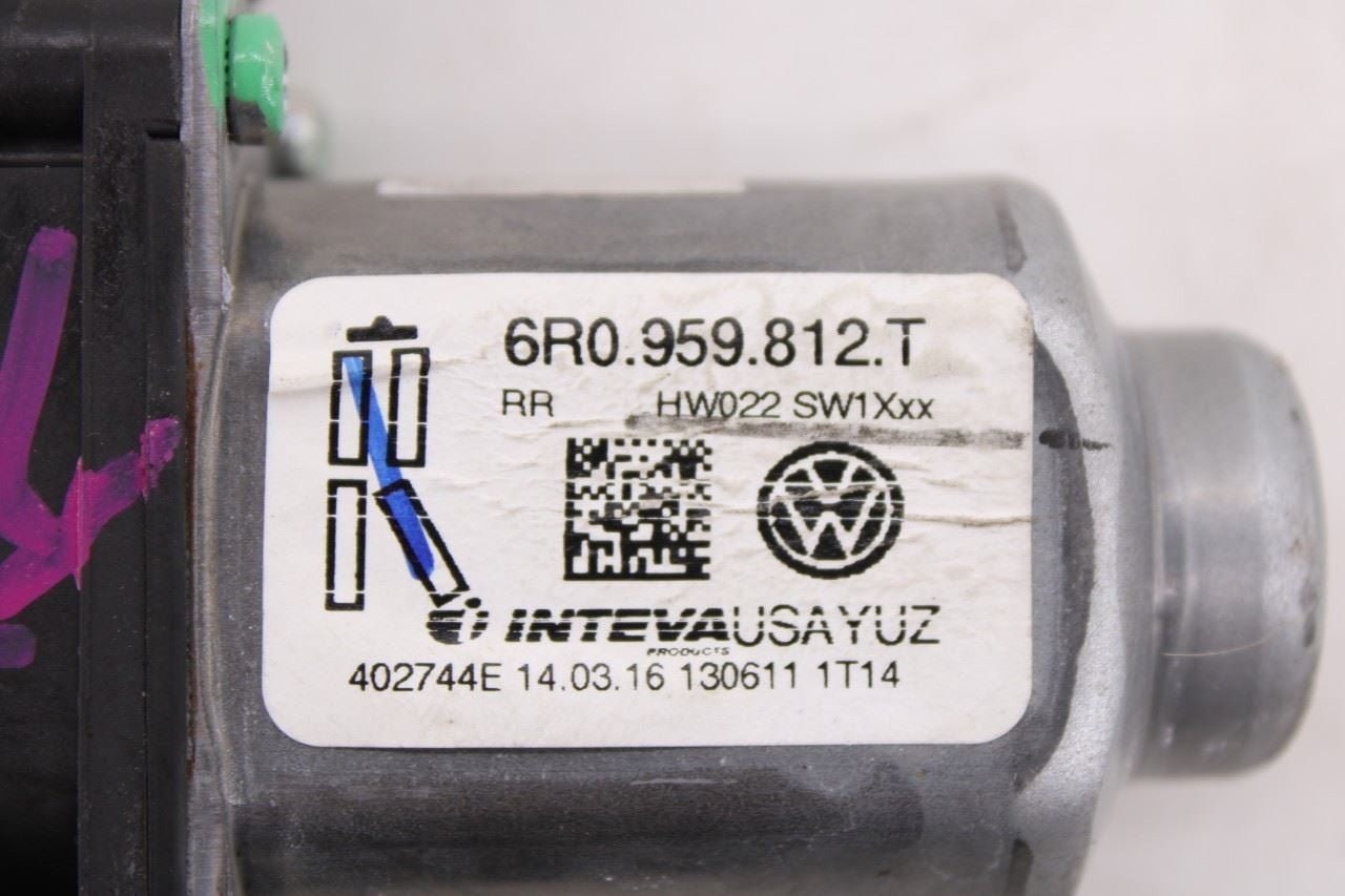 2011-18 Volkswagen Jetta Sport Rear Right Door Power Window Motor 6R0-959-812-T2