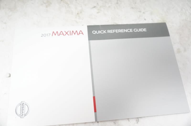 2017 Nissan Maxima Owner's Manual Book Set with Case - Alshned Auto Parts