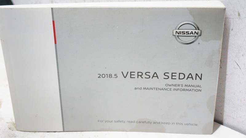 2018 Nissan Versa Sedan Owner's Manual Set with Case - Alshned Auto Parts